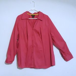PLUS Lane Bryant Fuschia Blouse